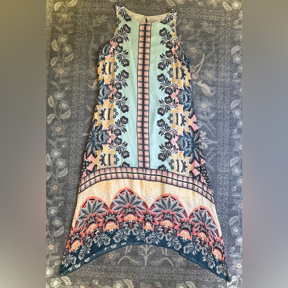Sundance Enchanted Island Multicolor Floral Pullover Maxi Dress
